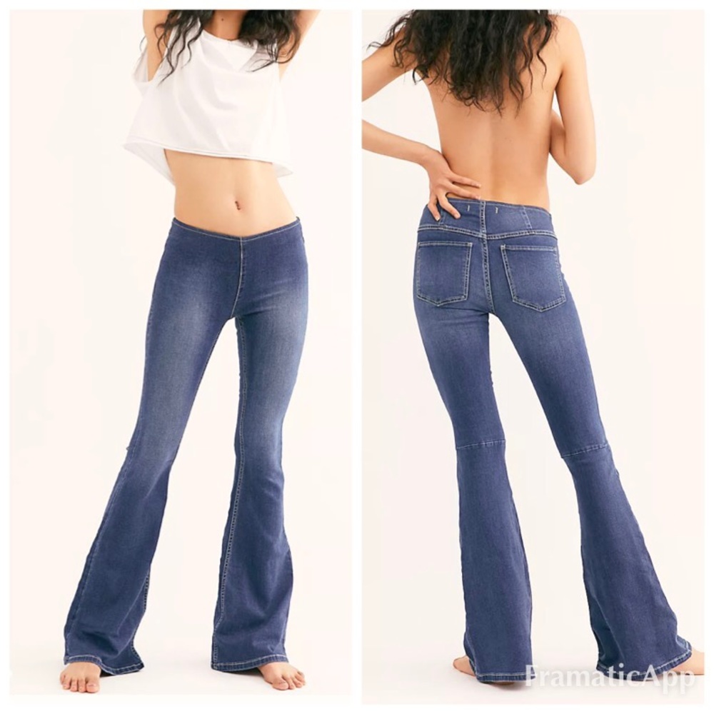 Free People Penny Pull On Flare Jeans Size 29